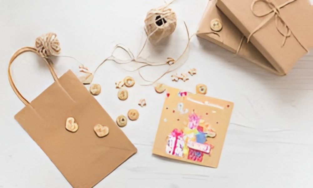 Handmade crafts and wrapped gifts symbolizing gifts as a love language